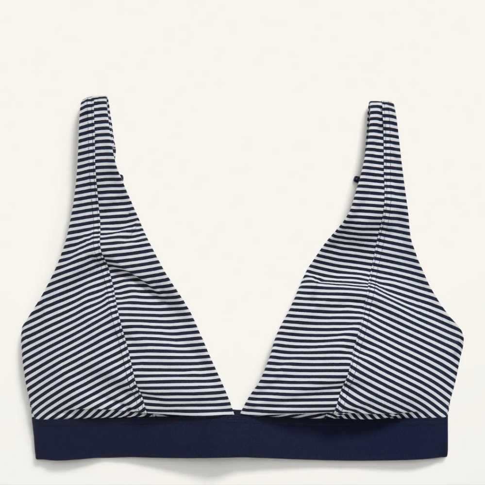Old Navy Supima® Cotton-Blend Plunge Bralette Top for Women